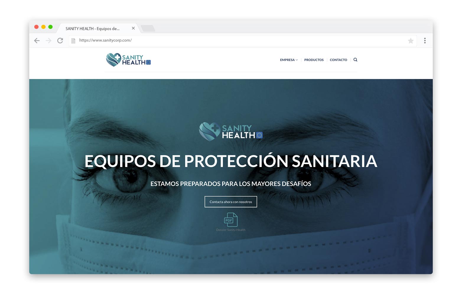 SANITY HEALTH - Diseño Web - alQuimia Publicidad - Valladolid