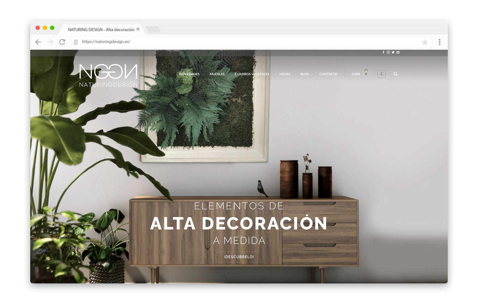 NATURING DESIGN - Diseño Web - alQuimia Publicidad - Valladolid